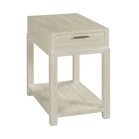 Farmhouse Chairside Table with Drawer