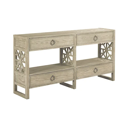 Relaxed Vintage Biscane Hall Console with Storage