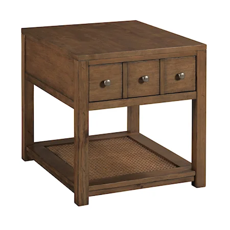 Rectangular Drawer End Table