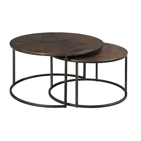 Round Cocktail Table Set