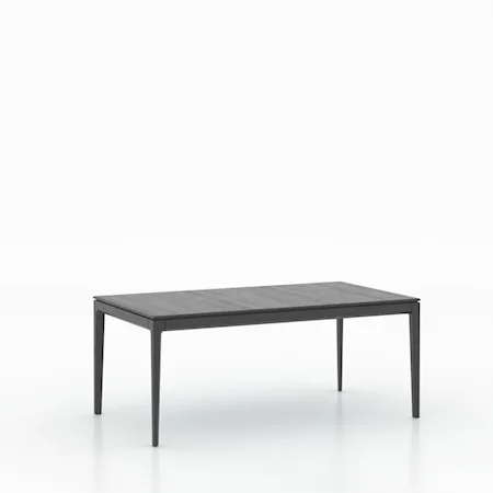 Rectangular wood table