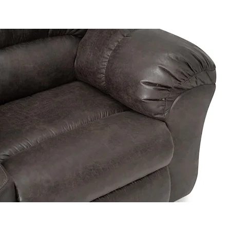 Casual Manual Wallhugger Recliner with Pillow Arms