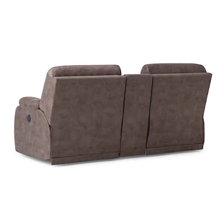 Manual Reclining Console Loveseat