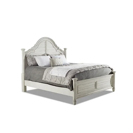 Farmhouse Queen Low Poster Bed