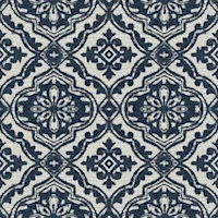 Blue/Aqua Floral Fabric