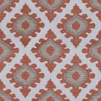 Orange/Rust Large Pattern Fabric