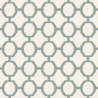 Blue/Aqua Geometric Fabric