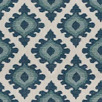 Blue/Aqua Large Pattern Fabric