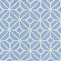 Blue/Aqua Geometric Fabric