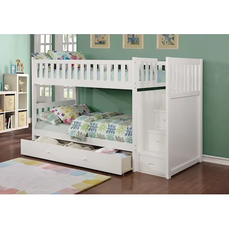 Bunk bed with Trundle Drawer