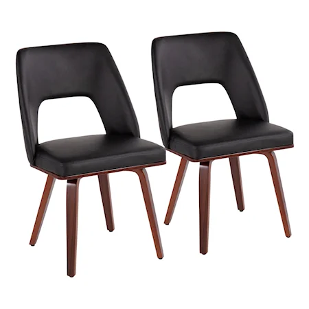 Set of 2 Contemporary Upholstered Side Chairs