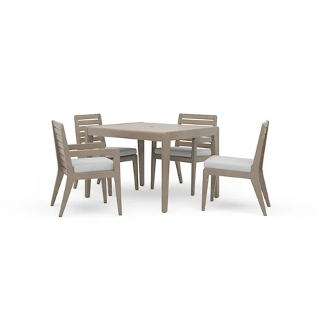 Transitional 5-Piece Outdoor Dining Set