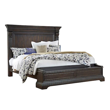 Traditional Caldwell King Storage Bed
