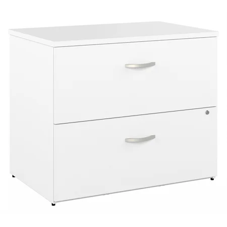 Bush Business Furniture Studio C Lateral File Cabinet In White