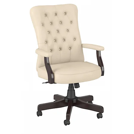 Occ. Tufted Office Chair w Uph Arms