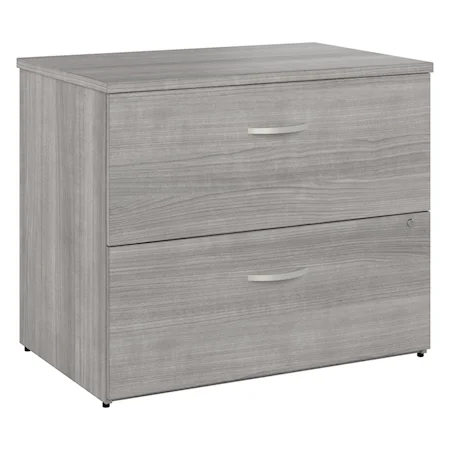 Bush Business Furniture Studio A 2 Drawer Lateral File Cabinet In Platinum Gray - Assembled