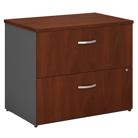 Bush Business Furniture Series C Lateral File Cabinet In Hansen Cherry