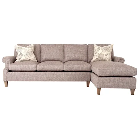 Customizable 2-Piece Sectional with Chaise