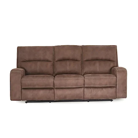 Contemporary Power Reclining Sofa with USB Ports and Power Headrest