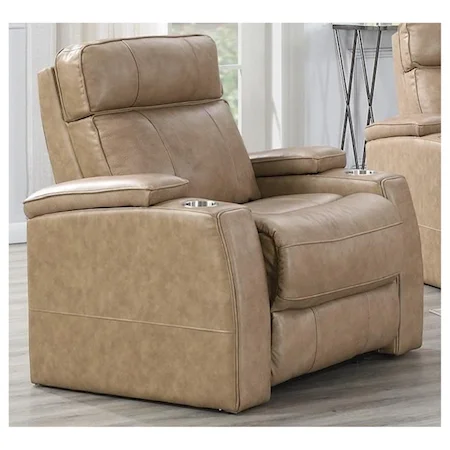 Contemporary Power Recliner with Built-In USB Port