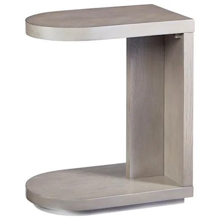 Casual C-Table with Open Bottom Shelf