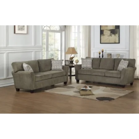 Transitional 2-Piece Sofa Set