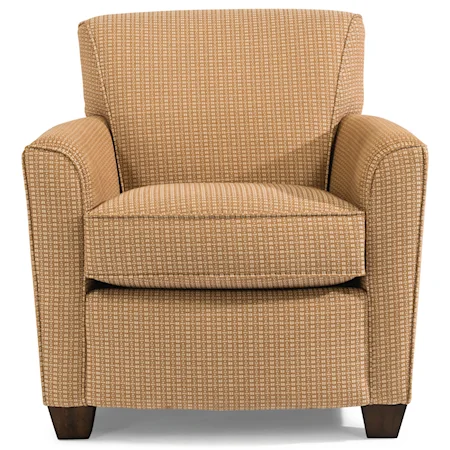 Transitional Chair with Tight Back