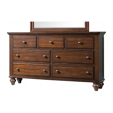 Transitional 7-Drawer Dresser