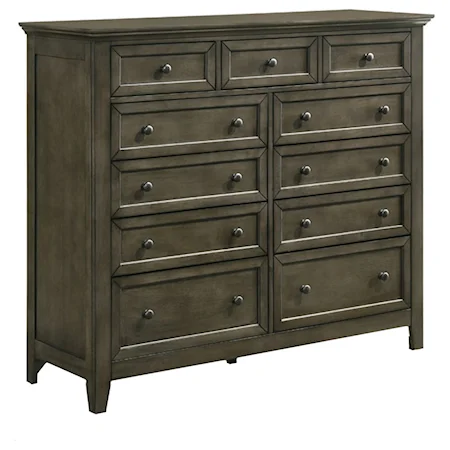 Transitional Chest of Drawers with 11 Drawers