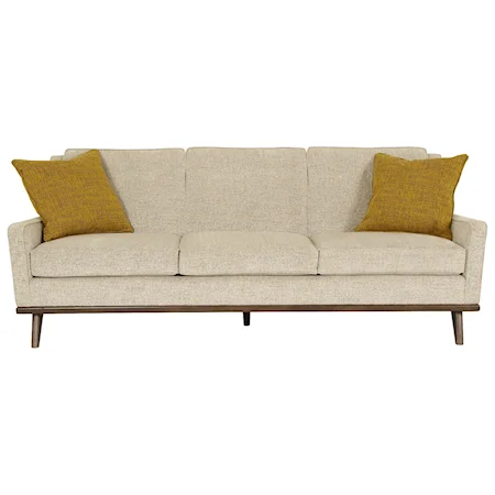 Mid-Century Modern Sofa with Splayed Legs