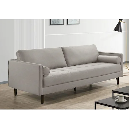 Contemporary Sofa with Button Tufted Seating