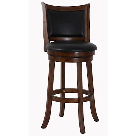 Transitional 29" Upholstered Barstool