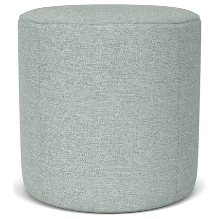 Contemporary Round Accent Ottoman