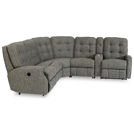 6-Piece Power Reclining Sectional with USB Ports