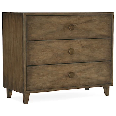 Bachelors Chest with Outlet and Built-In Lighting