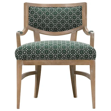 Transitional Dining Arm Chair