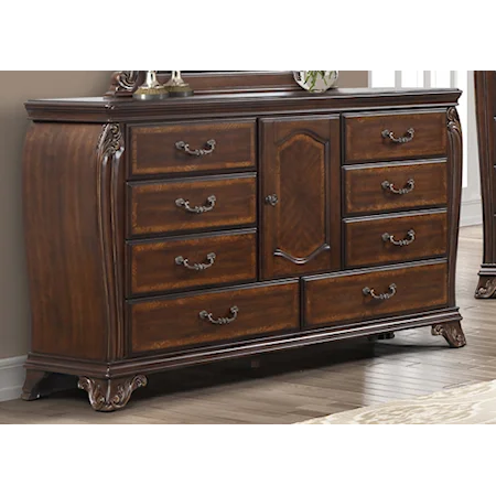 Traditional 8-Drawer Dresser 