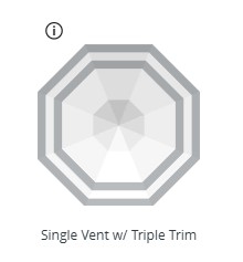 Single Vent w/Triple Trim