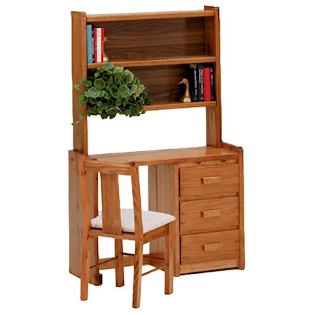 Youth Desk with Drawer and Shelf Storage