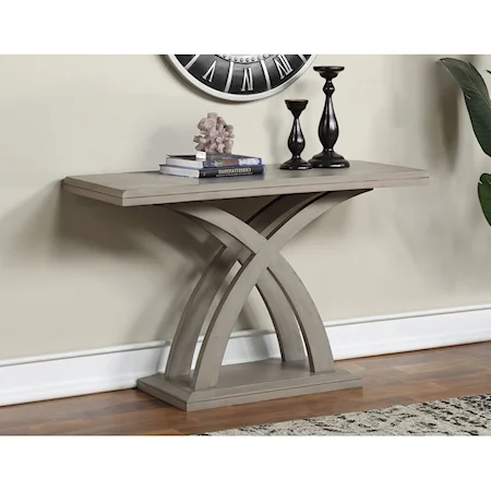 Sofa Table with Decorative X Base