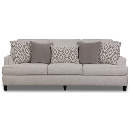 Transitional Sofa  with Toss Pillows