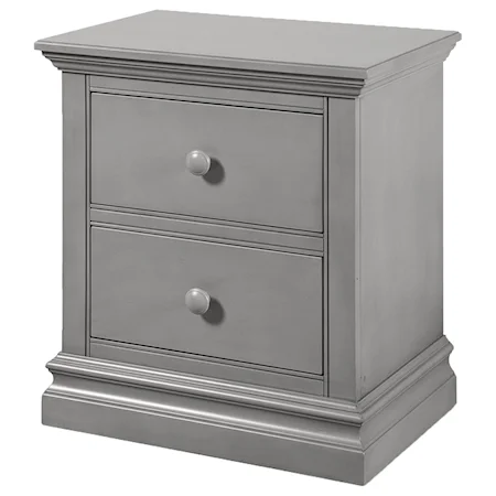 Casual Nightstand with Two Drawers