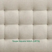 Taupe Square Stitch