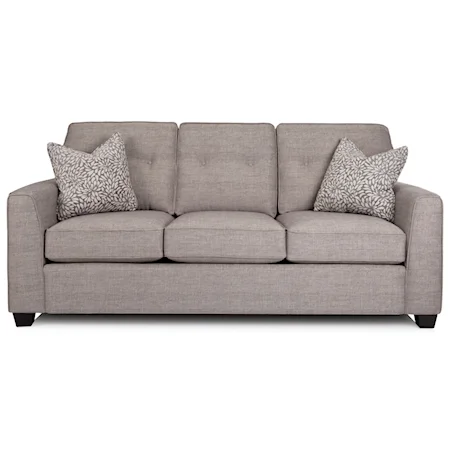Sofa with Tufted Back Cushions