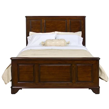 Queen Panel Bed w/ Bracket Feet