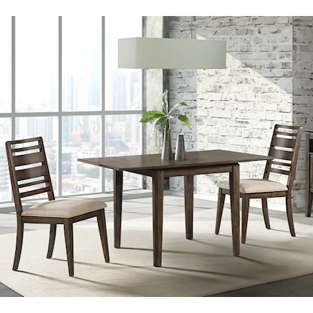 Contemporary 3-Piece Drop Leaf Dining Set