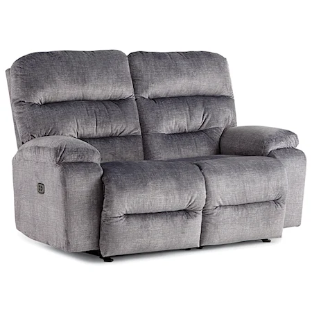 Power Reclining Space Saver Loveseat with Power Headrests and USB Ports