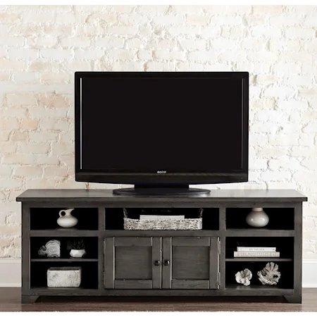 Contemporary 70" Console with Adjustable Shelves