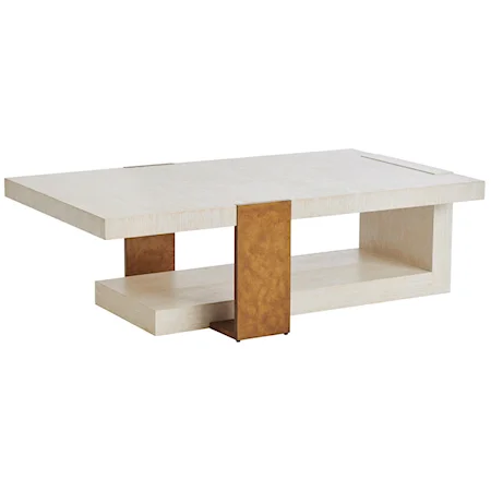 Sunridge Rectangular Cocktail Table with Shelf