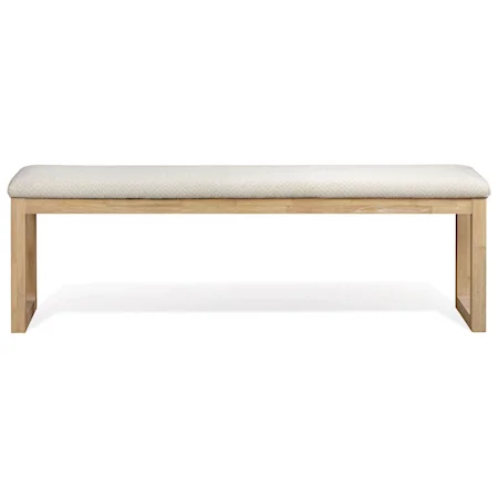 Coastal Upholstered Dining Bench